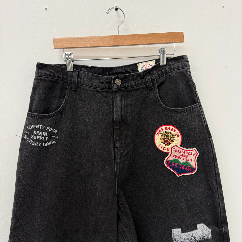 74 is War Denim Black Jeans - Size M