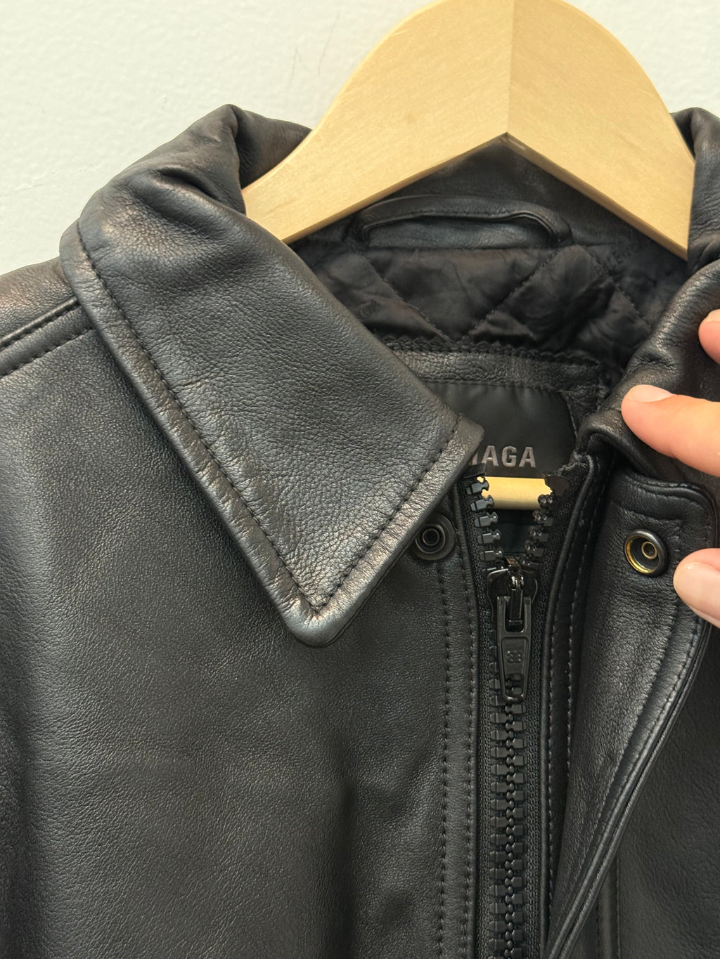 Balenciaga Sporty B Taxi Blouson Leather Jacket - Size XS (M / L)
