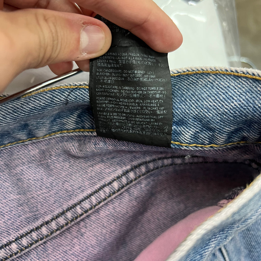 Balenciaga Pink Wash Straight Leg Denim Jeans - Size 31
