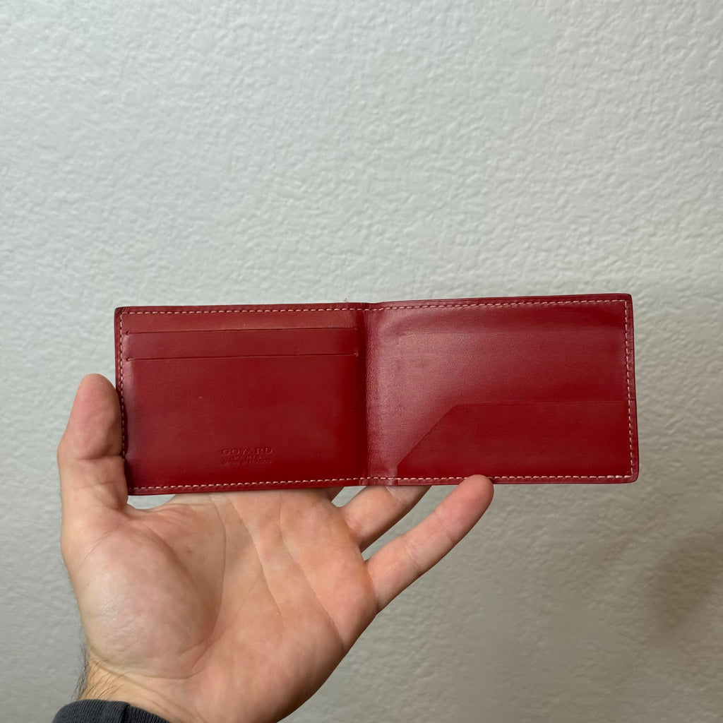 Goyard Bifold Cardholder Wallet Red