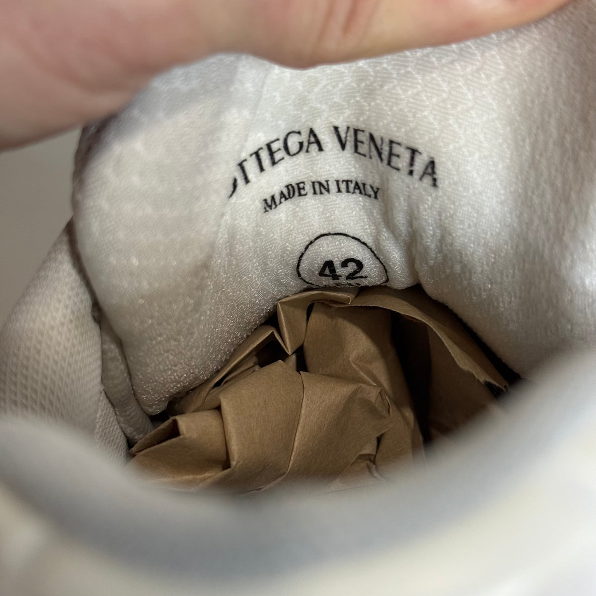Bottega Veneta Orbit Sneakers White - Size 42 (9)