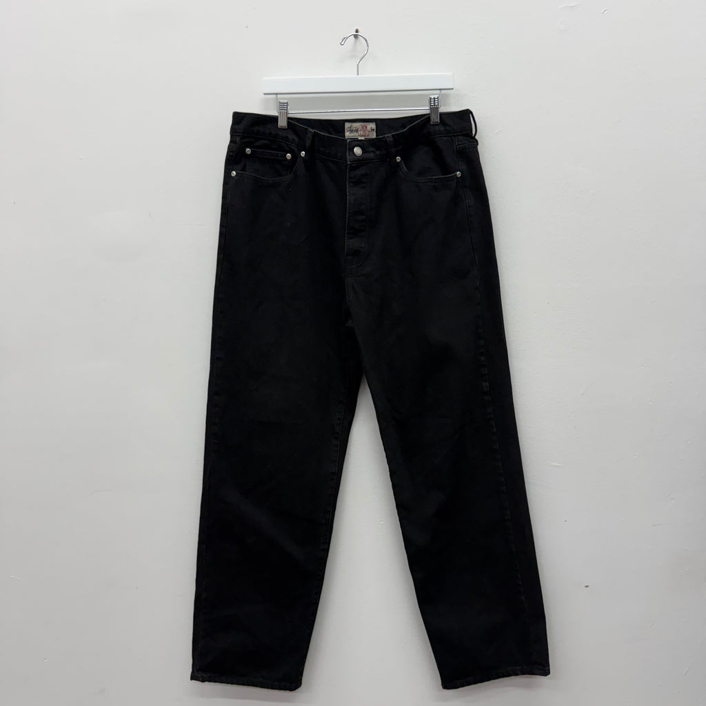 Stussy Black New Classic Denim Jeans - Size 36