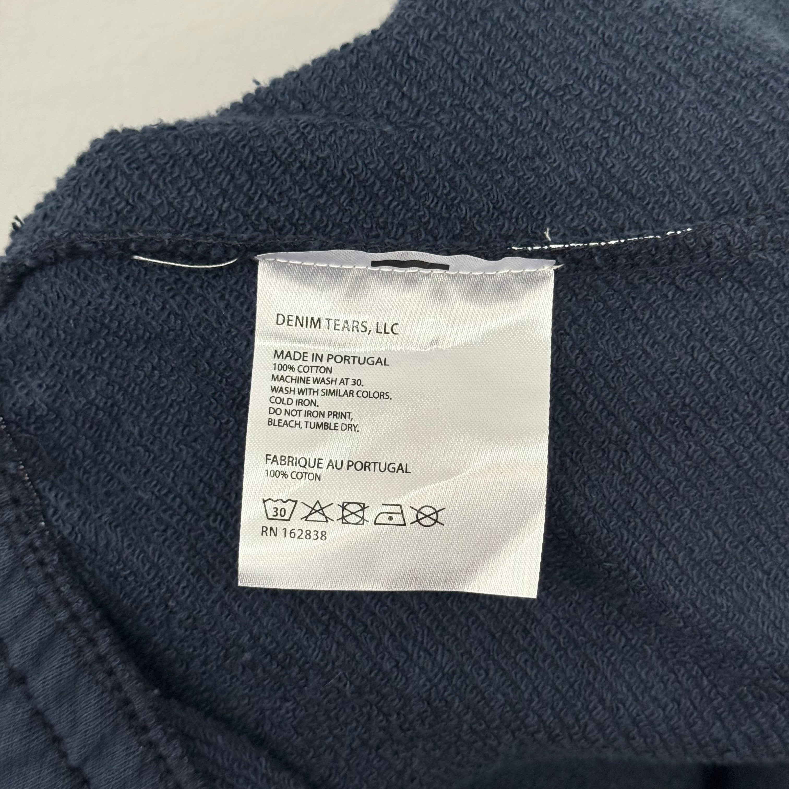 Denim Tears Wreath Sweatshorts Blue Navy - Size L