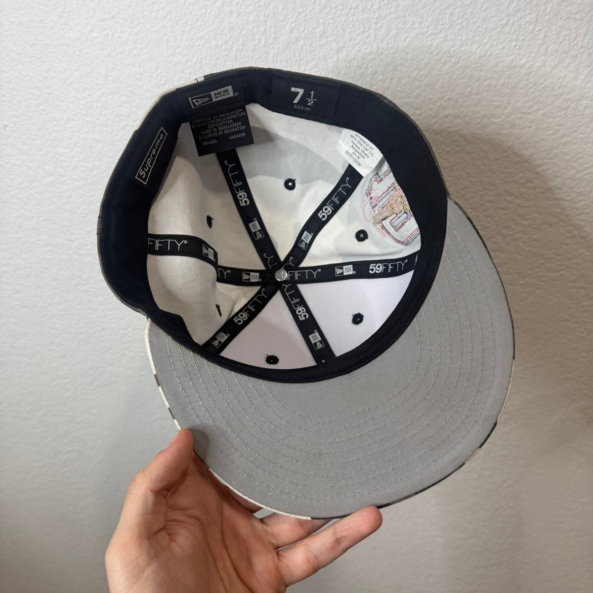 Supreme Camo Paris 10th Anniversary Fitted Hat (7 1/2) PREOWNED