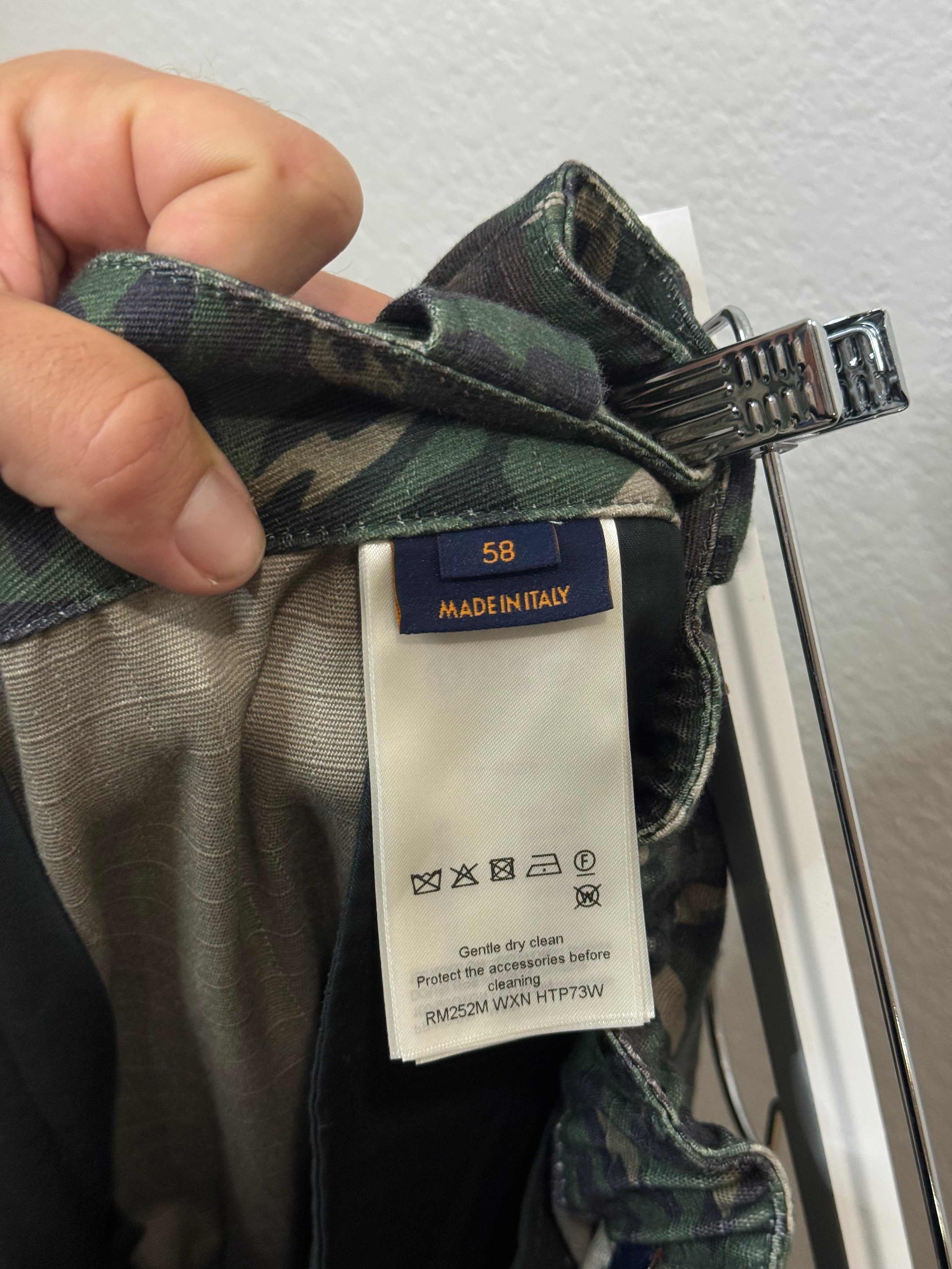 Louis Vuitton Nigo Camo Runway Work Pants - Size 58 (XXL)