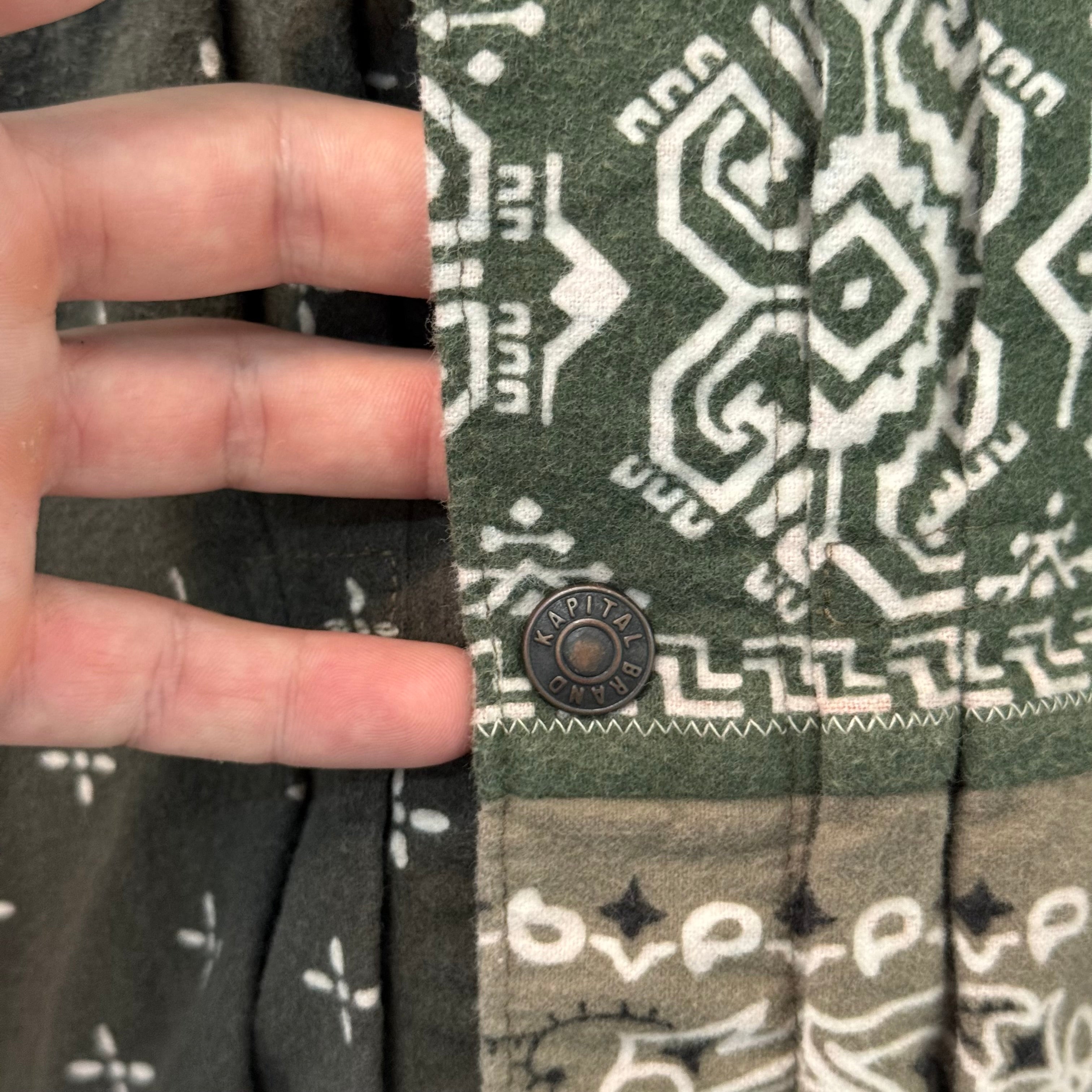 Kapital Flannel Reversible Bandana 1st Jacket - Size 3