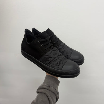 Rick Owens Hustler Ramone Triple Black Sneakers - Size 48 (US 15)