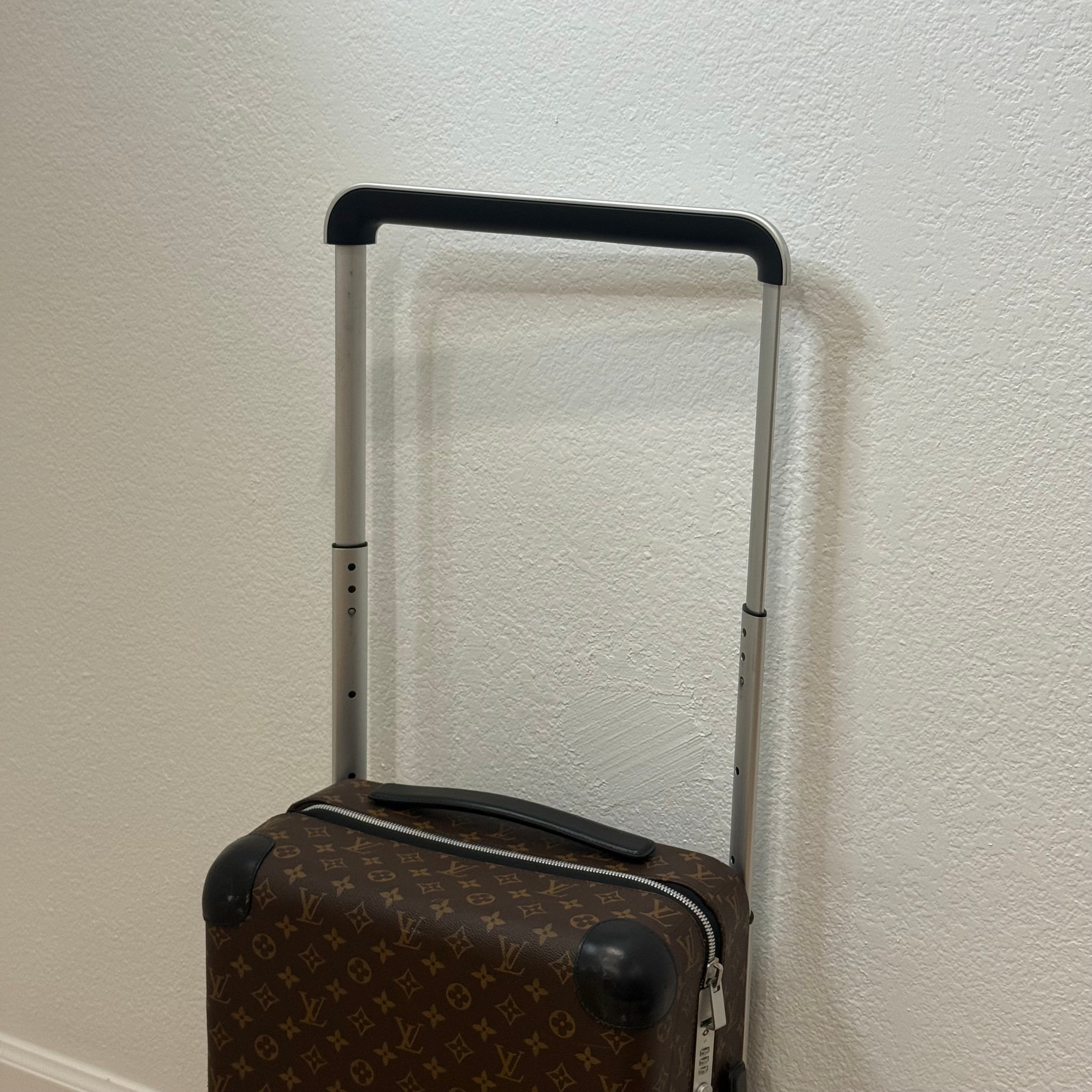 Louis Vuitton Carry On Monogram Roller Suitcase Brown
