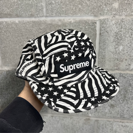 Supreme American Flags Washed Chino Twill Hat