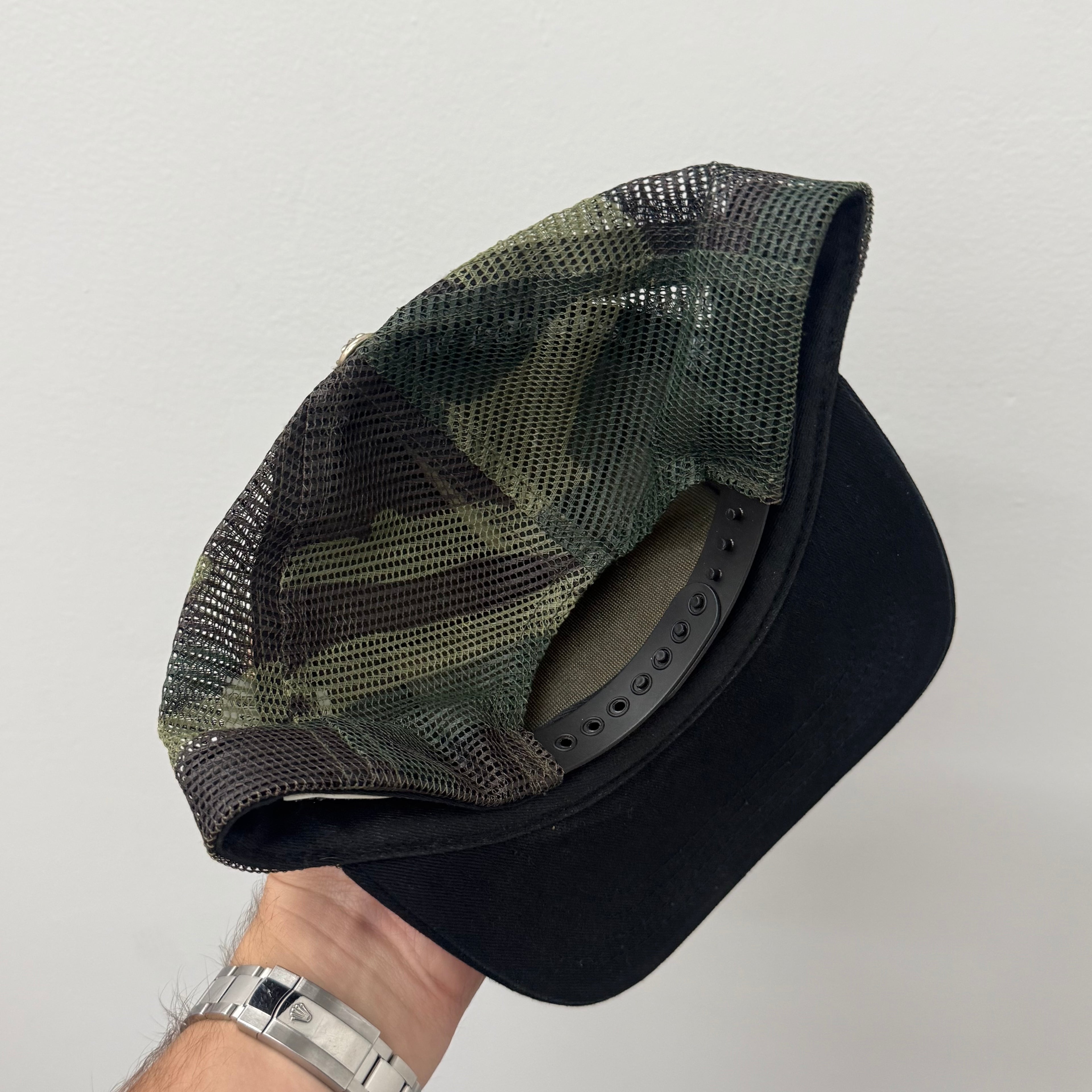 Chrome Hearts Camo Hollywood Trucker Hat