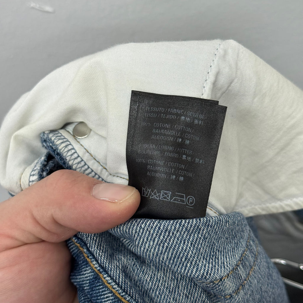 Balenciaga Straight Leg Blue Denim - Size 36
