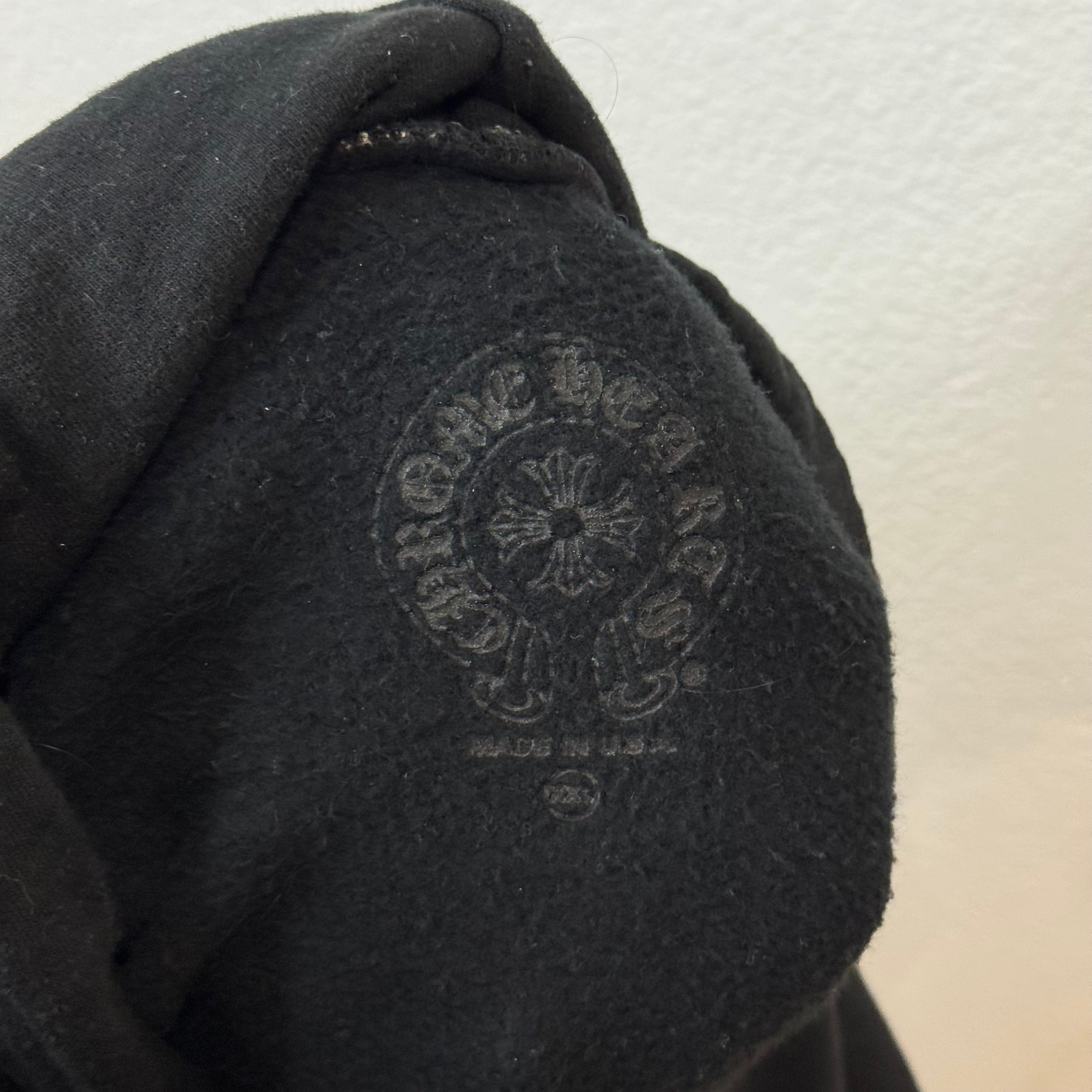 Chrome Hearts Logo Script Hoodie Black - Size XXL