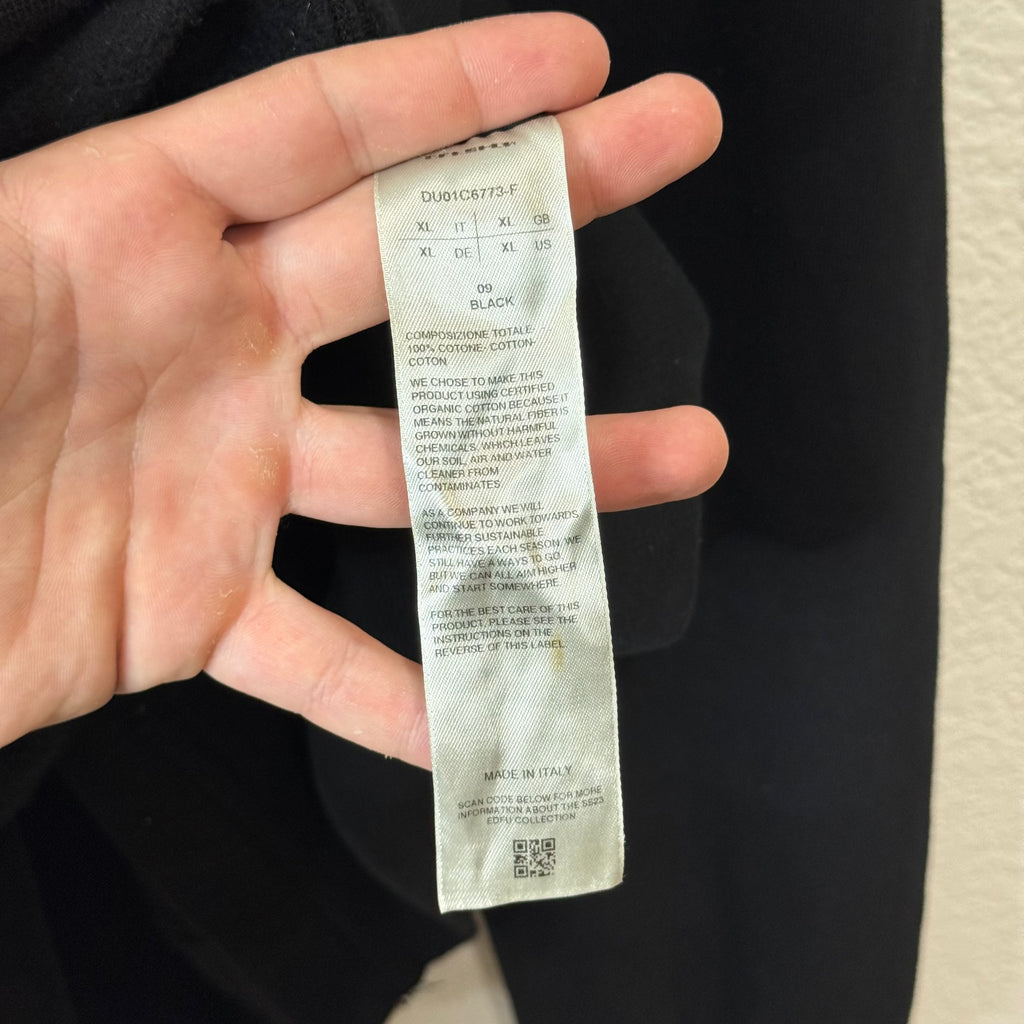 Rick Owens DRKSHDW Gimp Full Zip Hoodie Black - Size XL