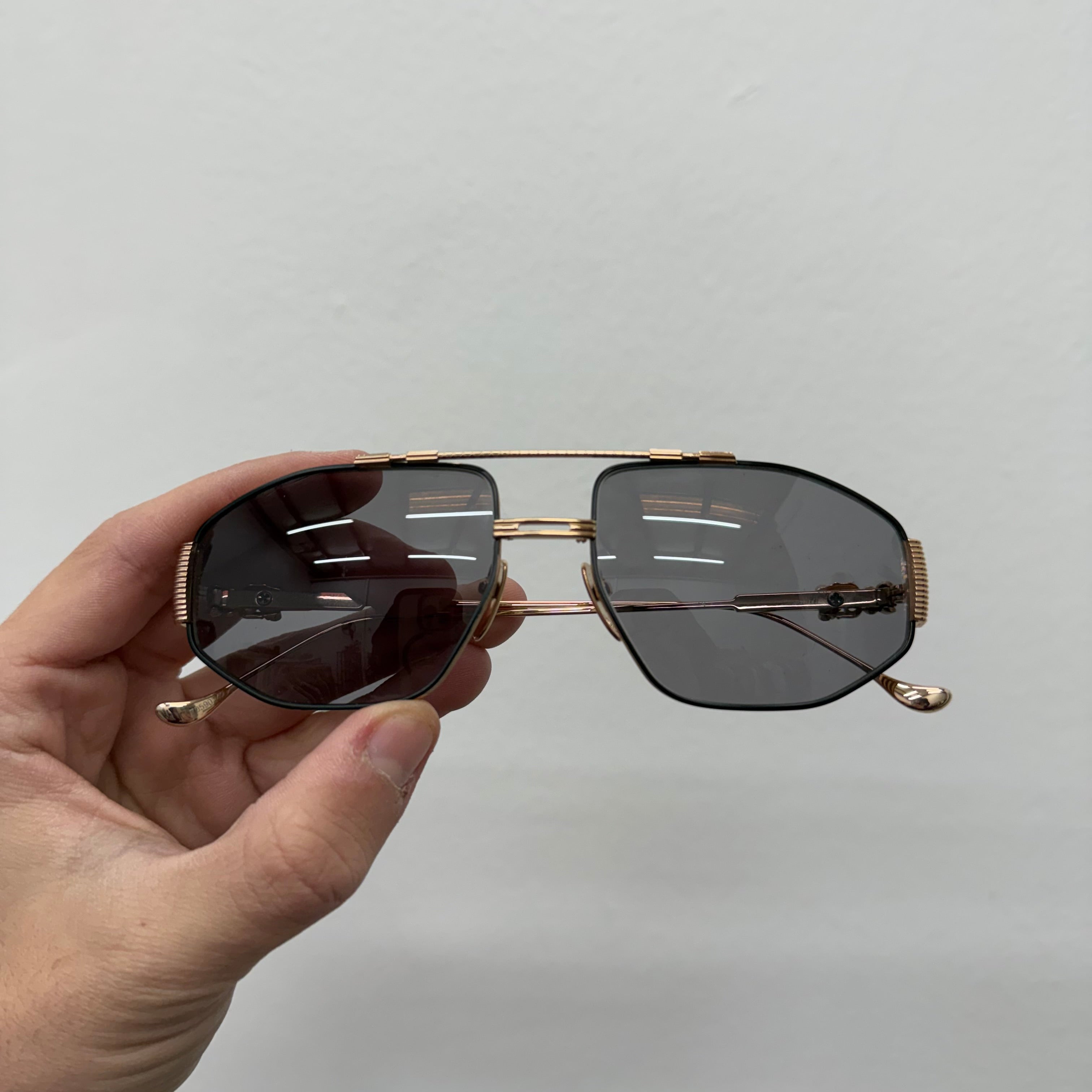 Chrome Hearts Pump Station Gold Sunglasses