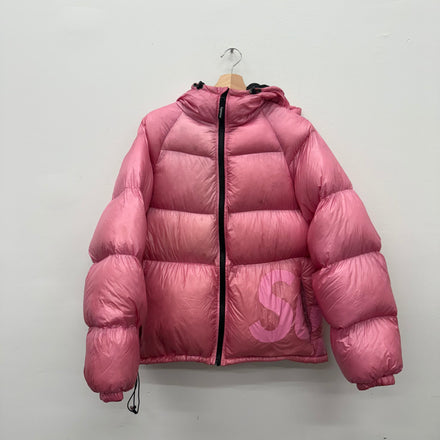 Supreme Pertex Pink Puffer Jacket - Size S