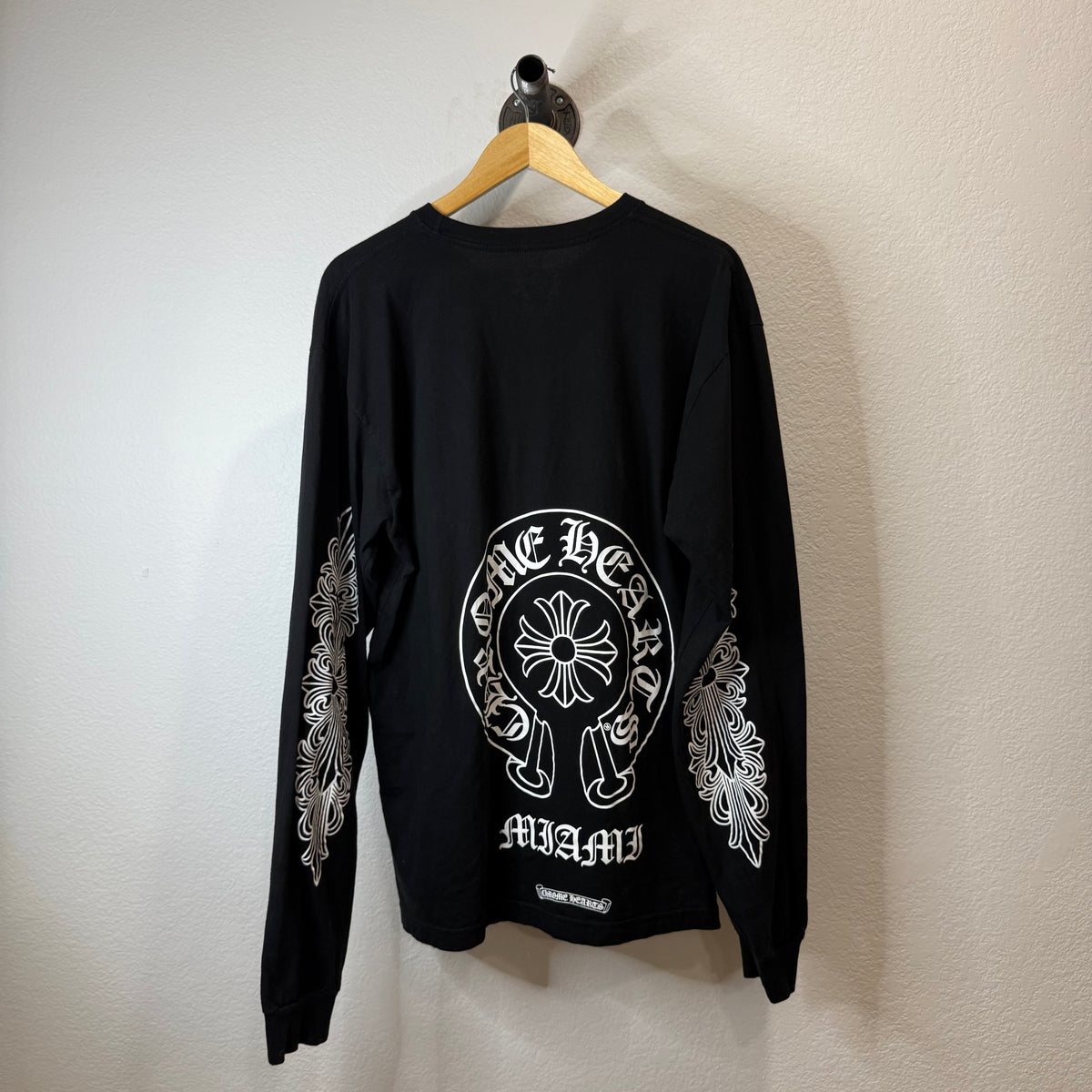 Chrome Hearts Floral Horseshoe Miami Longsleeve T-Shirt - Size XXL
