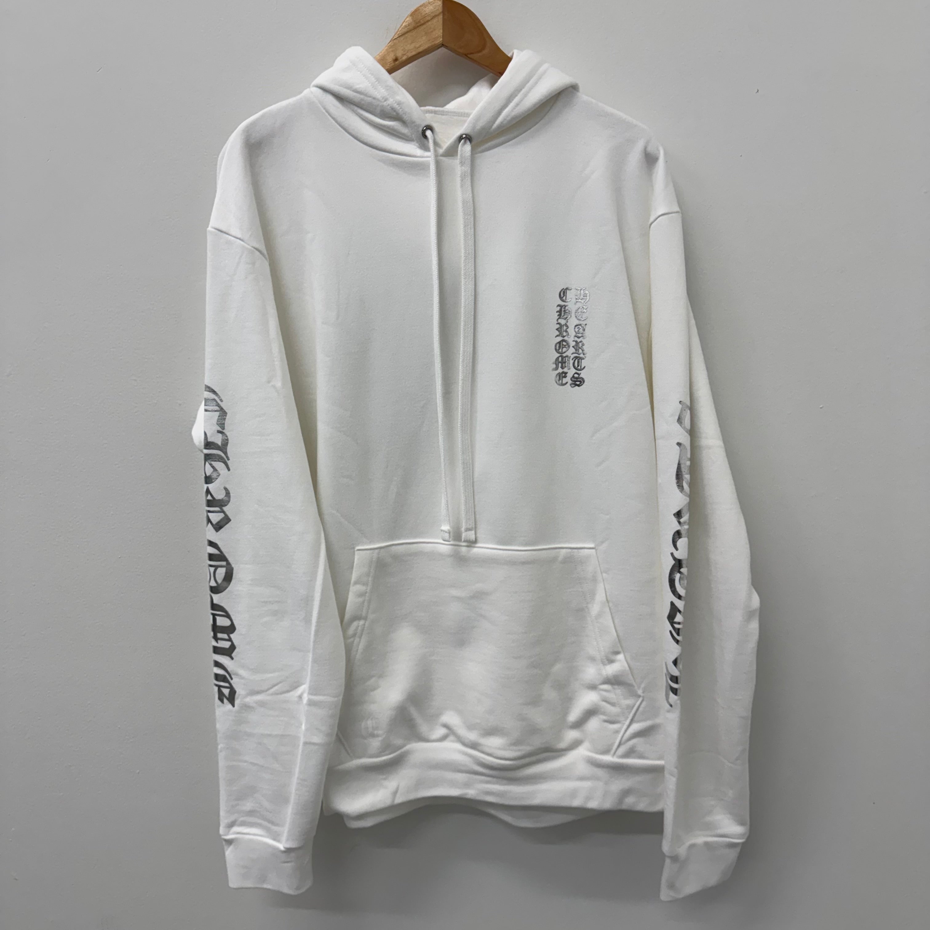 Chrome Hearts White Metallic Foil Hoodie