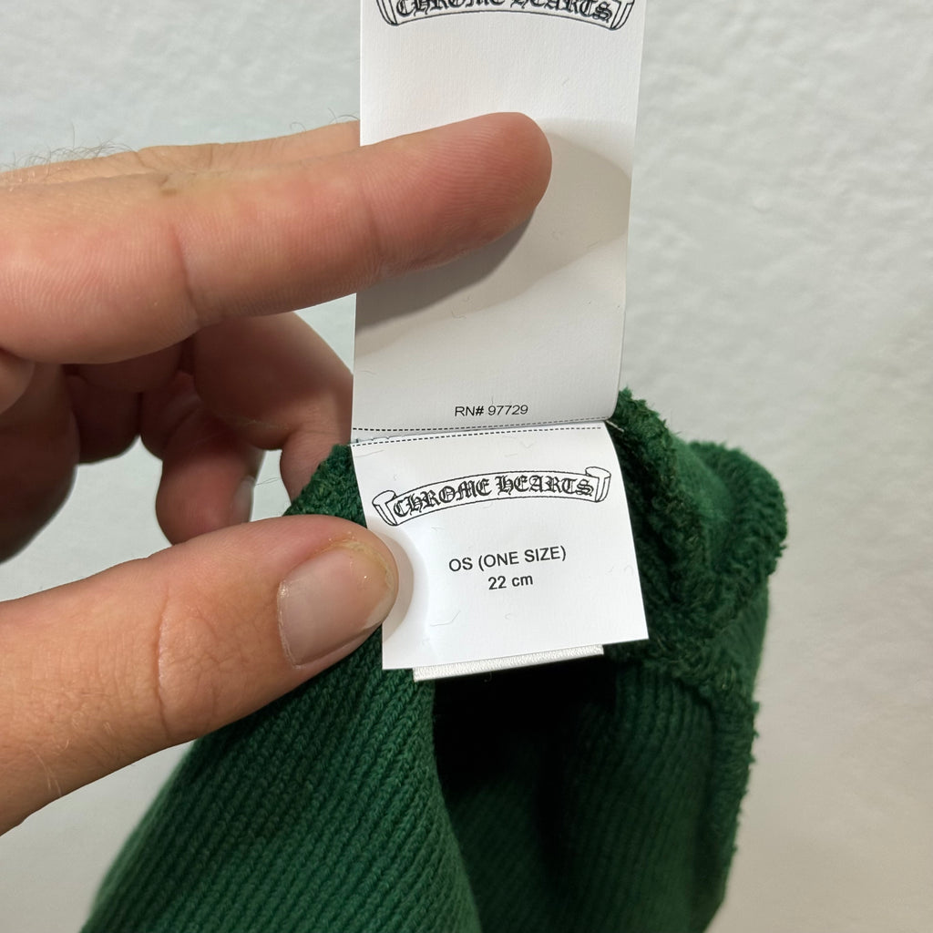 Chrome Hearts Green Yellow CH Embroidery Beanie