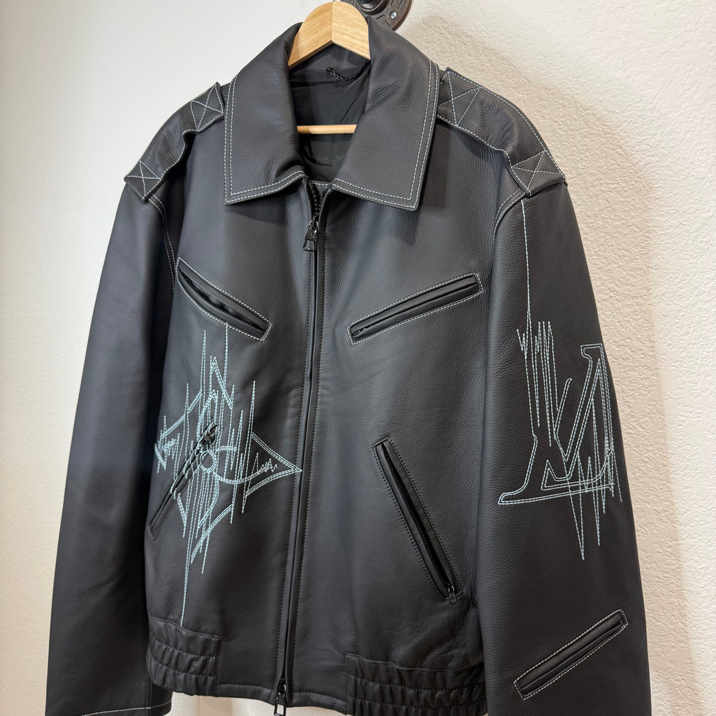 Louis Vuitton Leather Frequency Jacket - Size 58 (XXL)