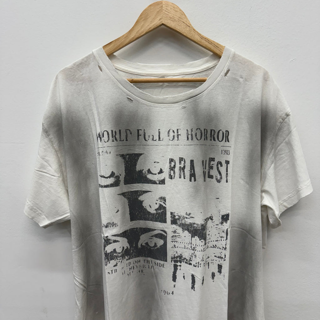 Bravest Studios World Full Of Horrors Distressed Shirt