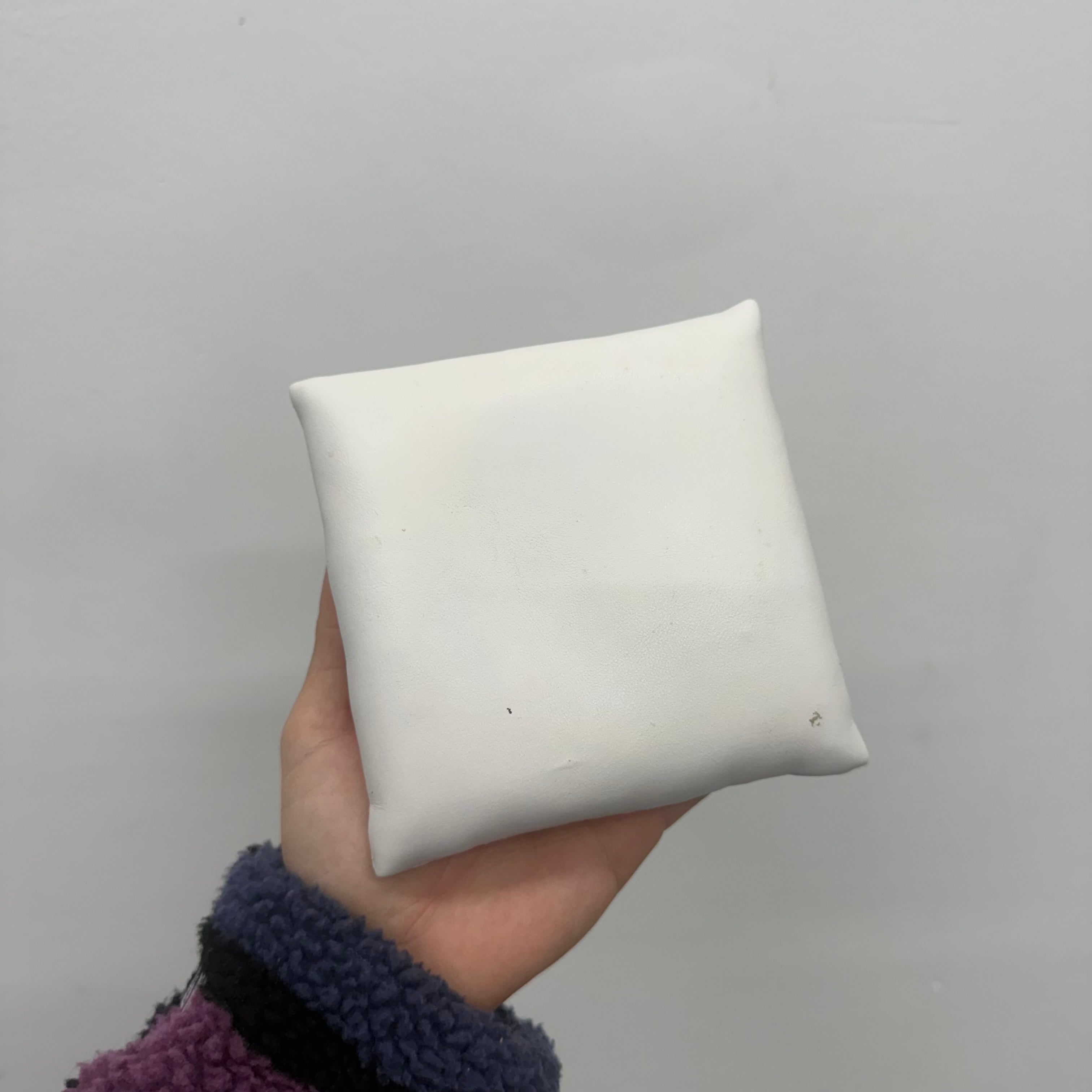 Chrome Hearts White Leather Pillow / Jewelry Display