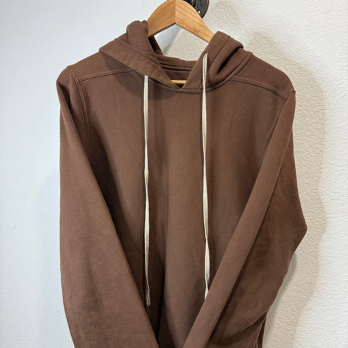 Rick Owens DRKSHDW Oversized Drawstring Hoodie Brown - Size S