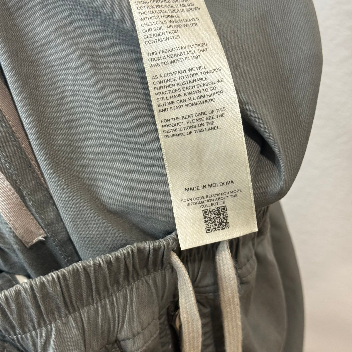 Rick Owens Bela Boxer Shorts Dust Gray - Size 48 IT (30/32)
