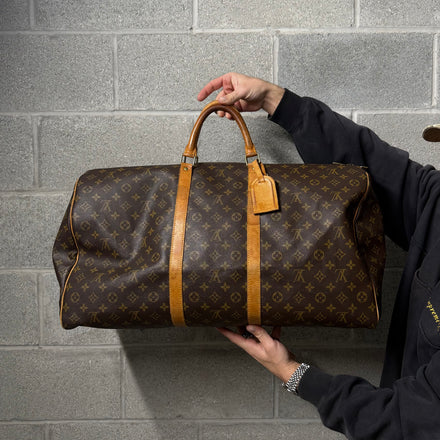 Louis Vuitton Monogram Keepall Canvas 55 Duffle Bag