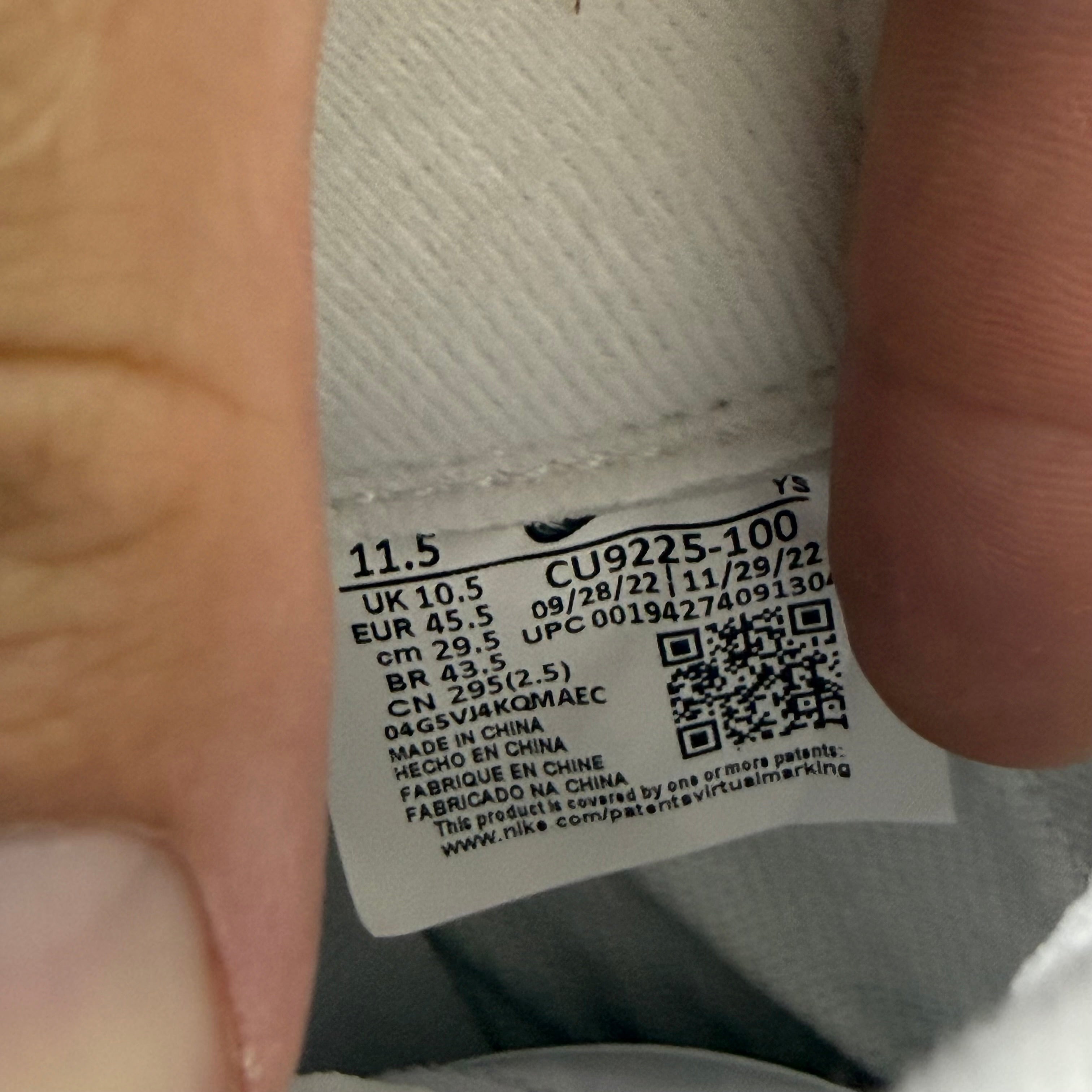 Nike Supreme Air Force 1 White - Size 11.5