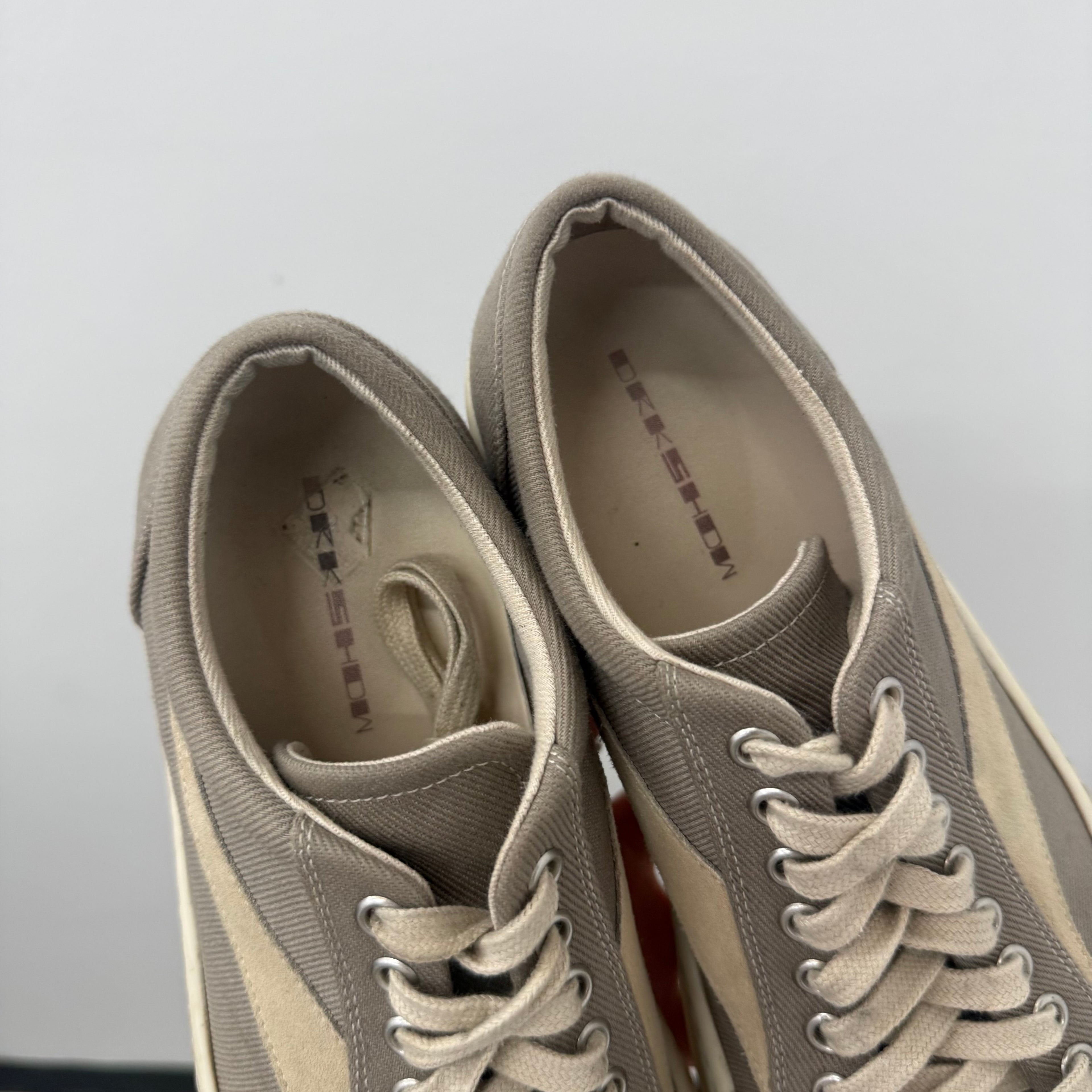 Rick Owens DRKSHDW Grey Vintage Vans - Size 43 (10)