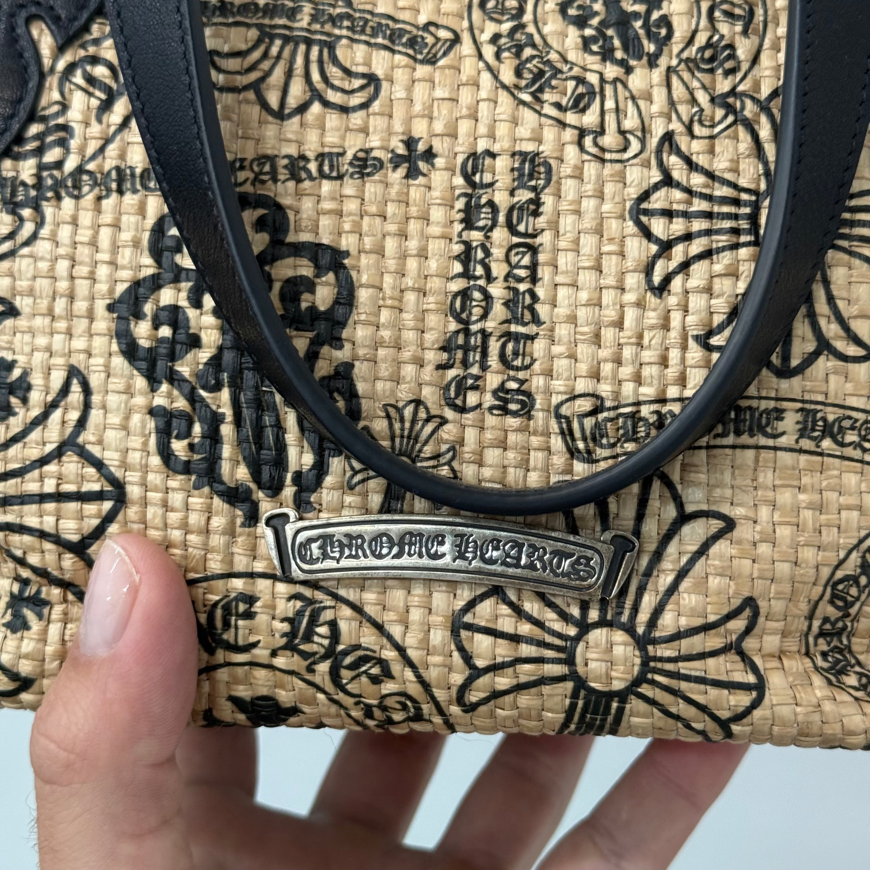 Chrome Hearts Stencil Mini Beach Tote Bag
