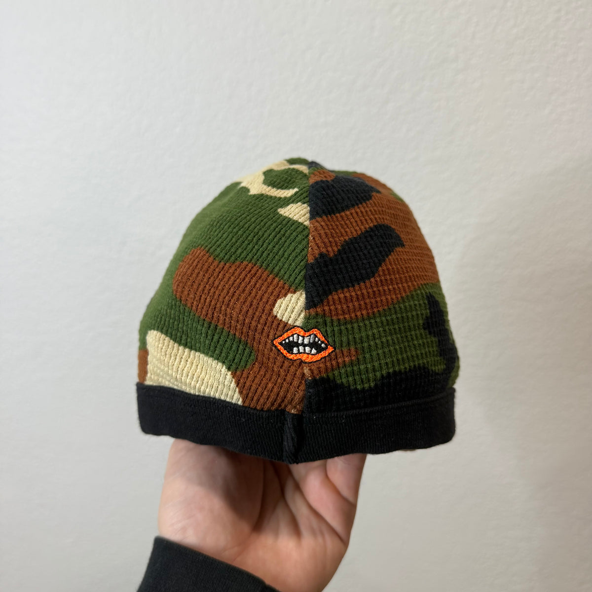 Chrome Hearts Matty Boy Caution Camo Skully Beanie