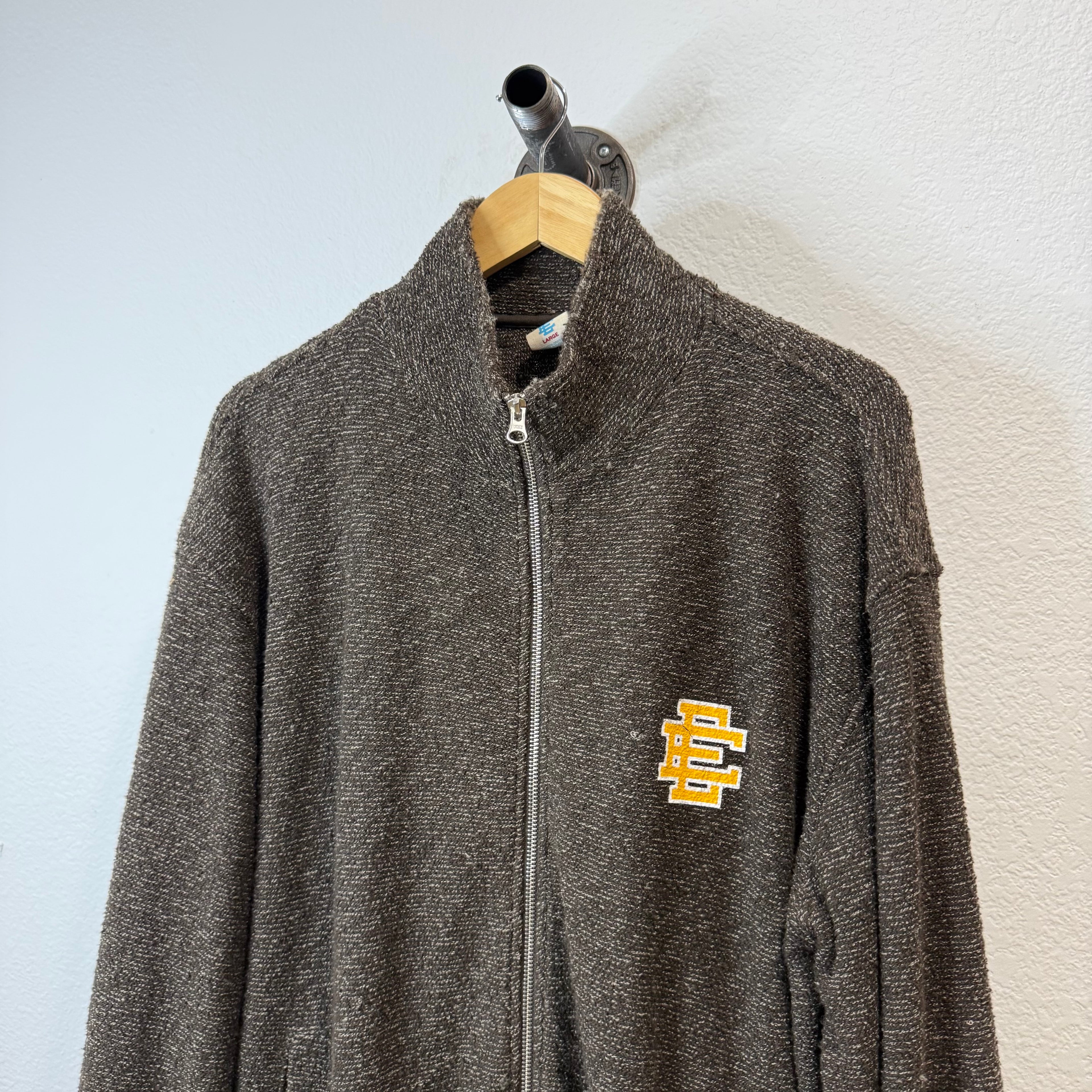 Eric Emanuel EE Boucle Jacket Brown Yellow - Size L