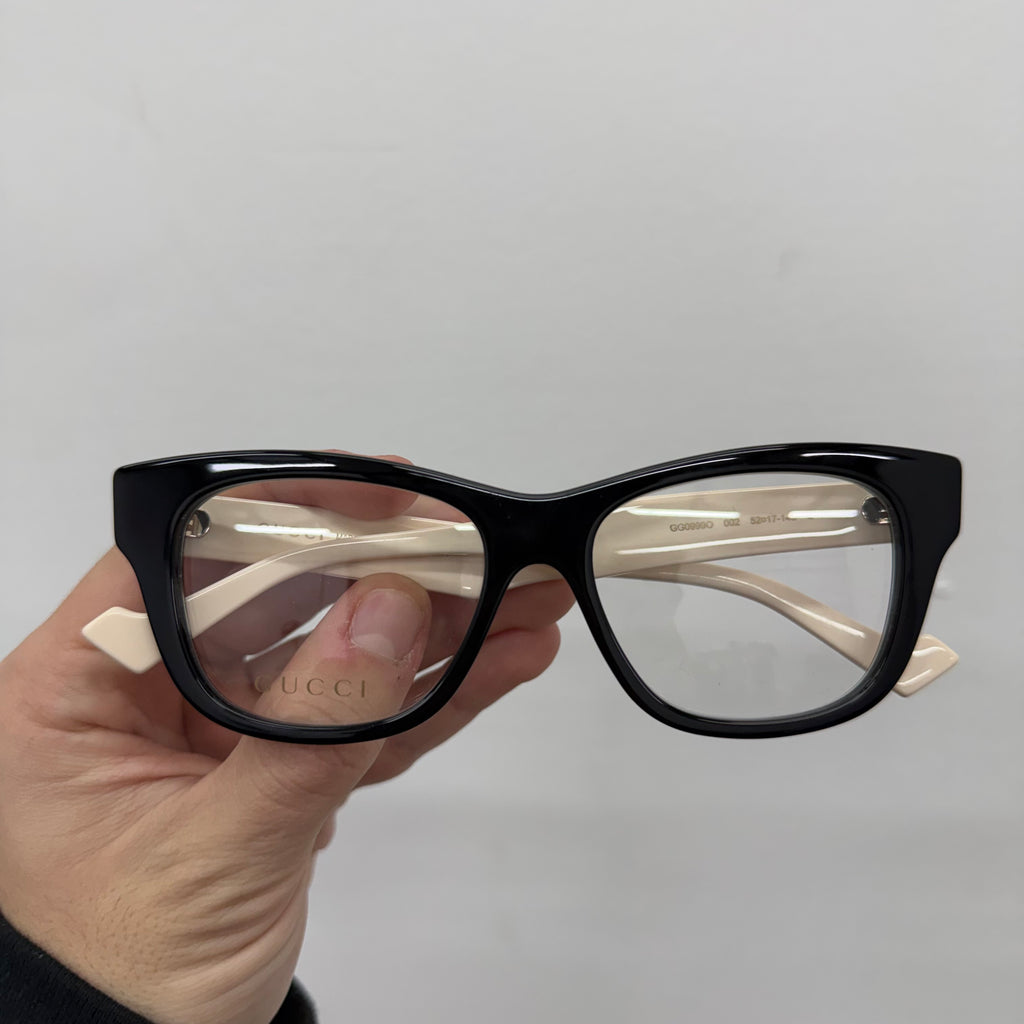 Gucci Logo Eyeglasses Women White Black