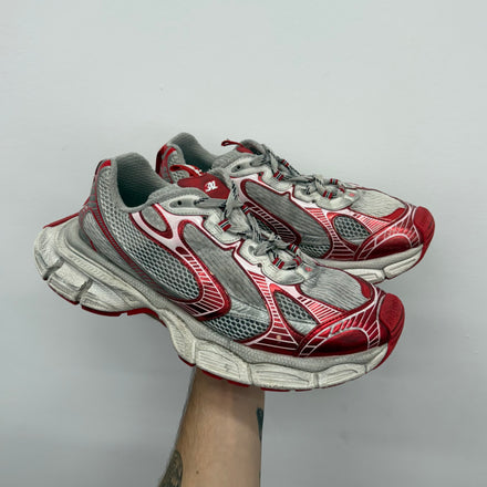 Balenciaga 3XL Red Grey Runner Sneakers - Size 46 (US 13)