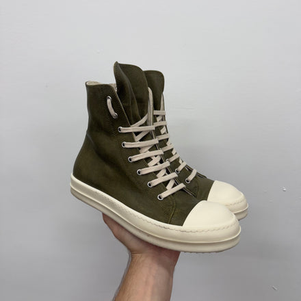 Rick Owens Ramone High Sage Sneakers - Size 41 (US 8)