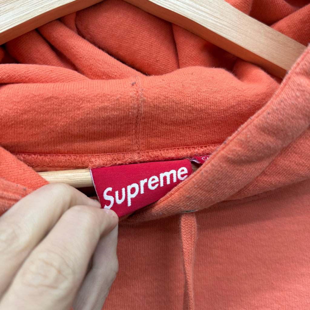 Supreme Orange Skull Embroidered Hoodie - Size XXL