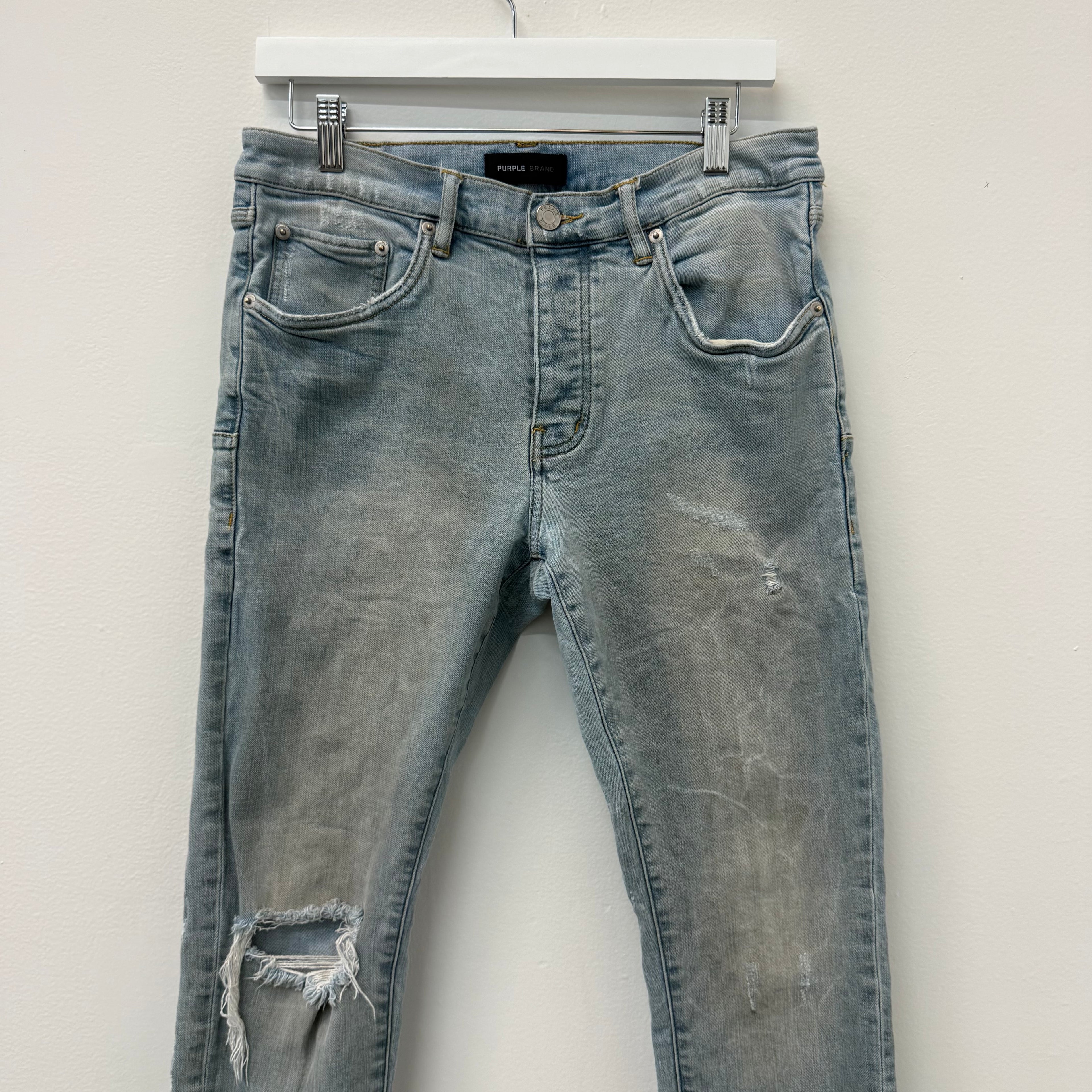 Purple Brand Distressed Denim Jeans - Size 32