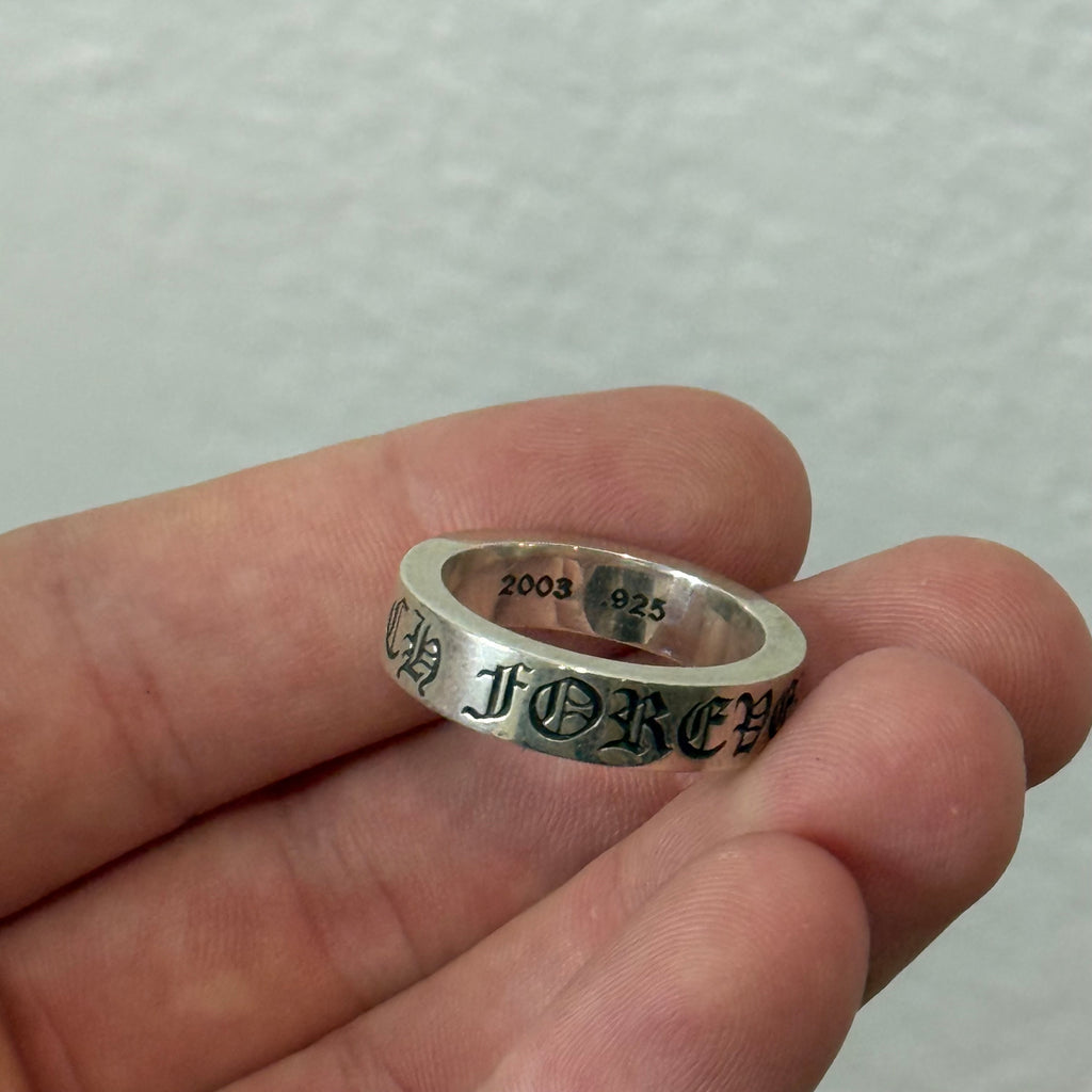 Chrome Hearts Forever Spacer Ring Silver - Size 10