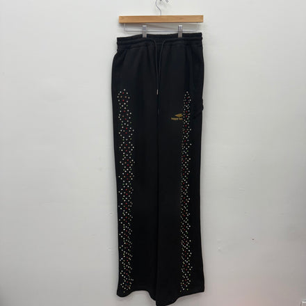 HMDD Rhinestone Sweatpants Black - Size 30