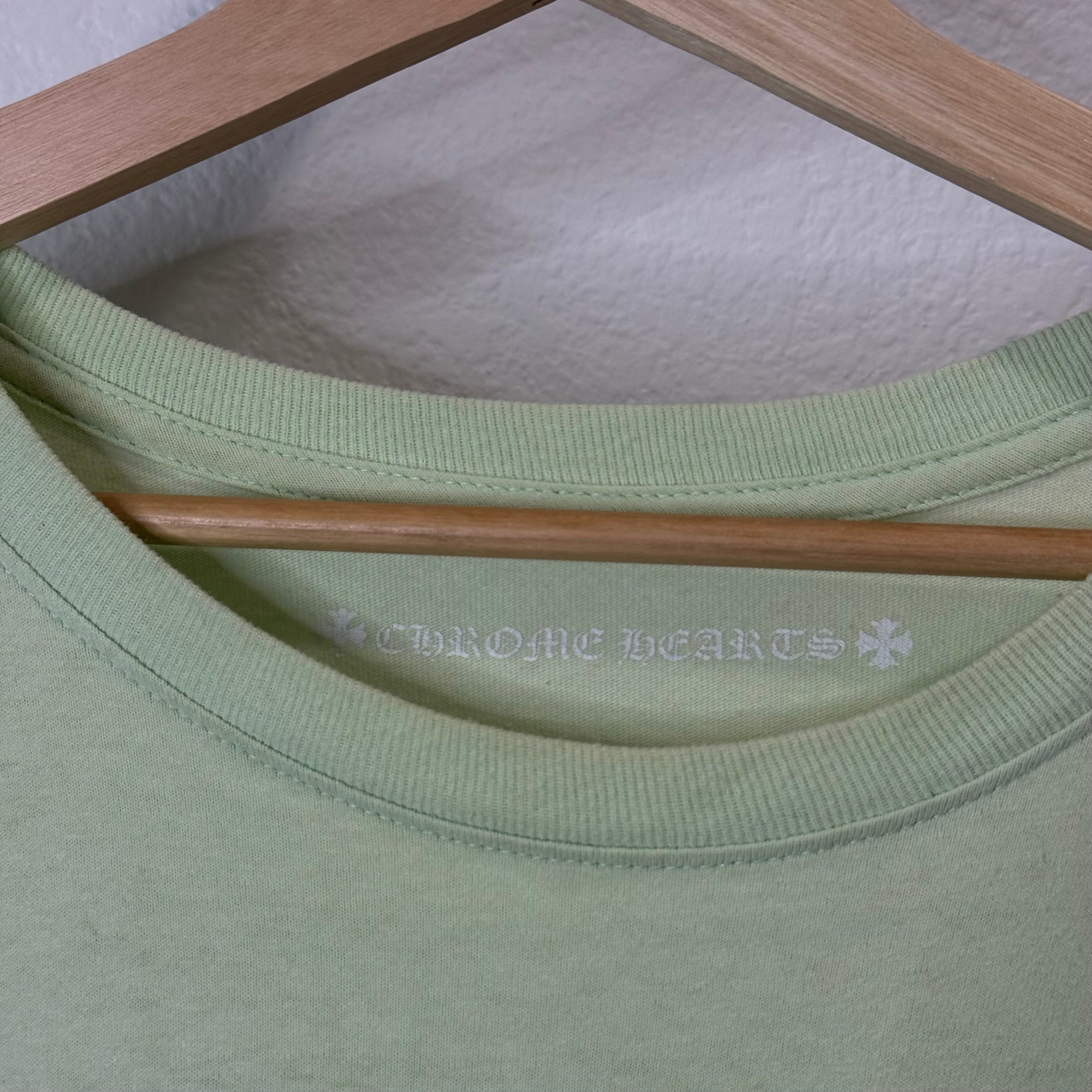 Chrome Hearts Matty Boy Lust Green Longsleeve Shirt - Size XL