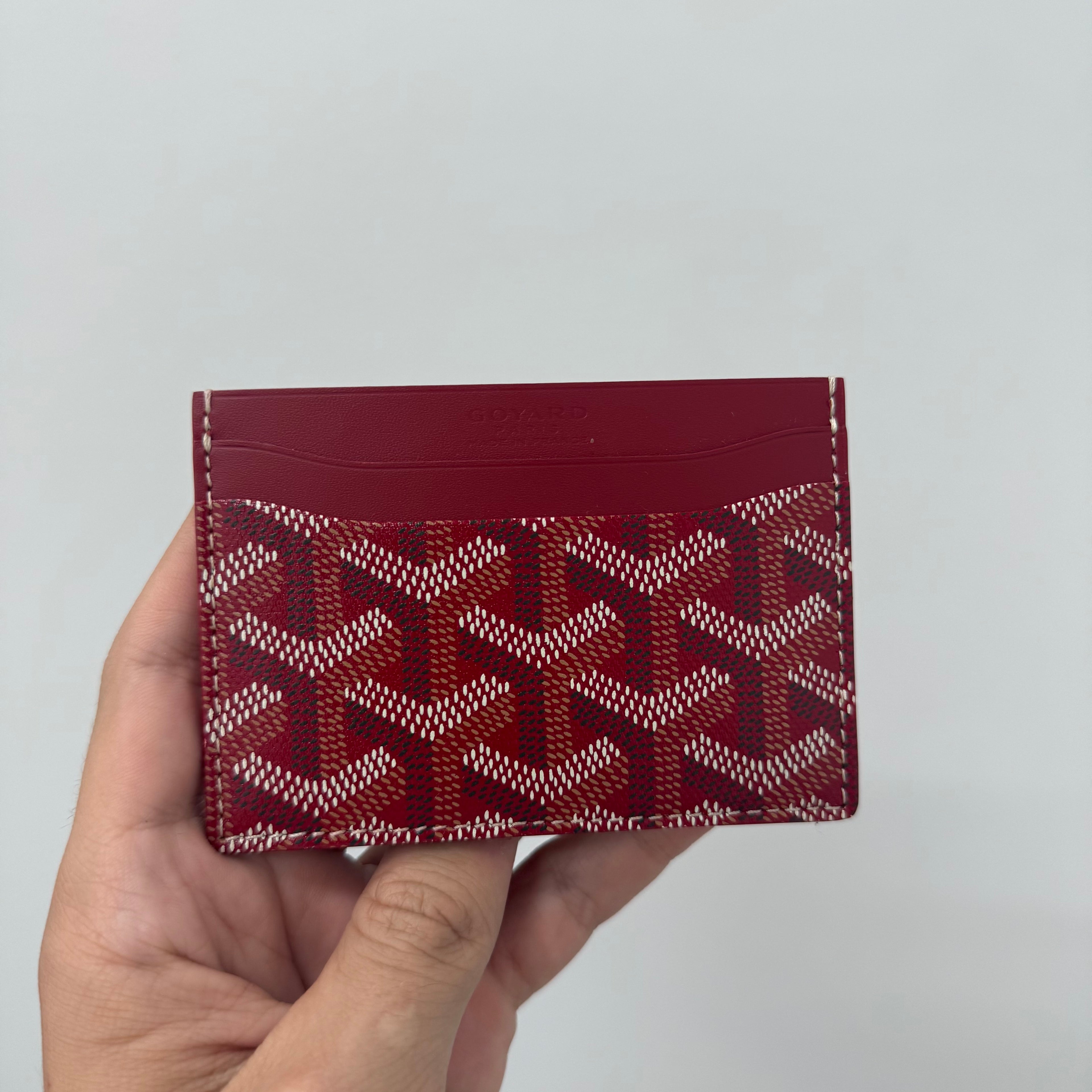 Goyard Red Monogram Saint Sulpice Cardholder