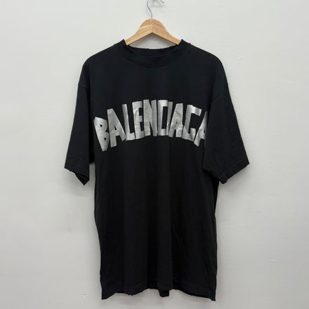 Balenciaga Tape Log T-Shirt - Size XXS
