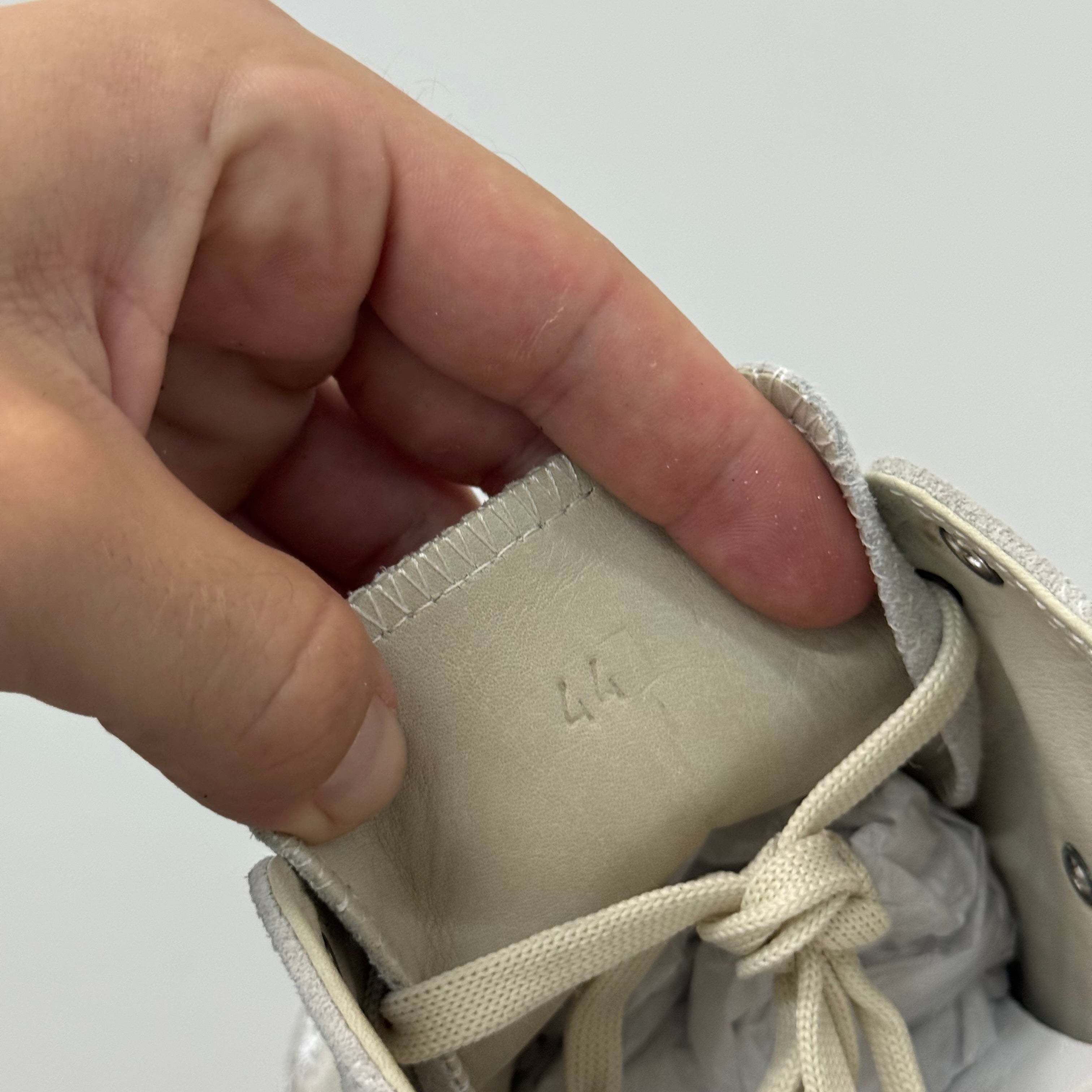 Maison Margiela Tabi Silver Foil Sneakers - Size 44 (US 11)