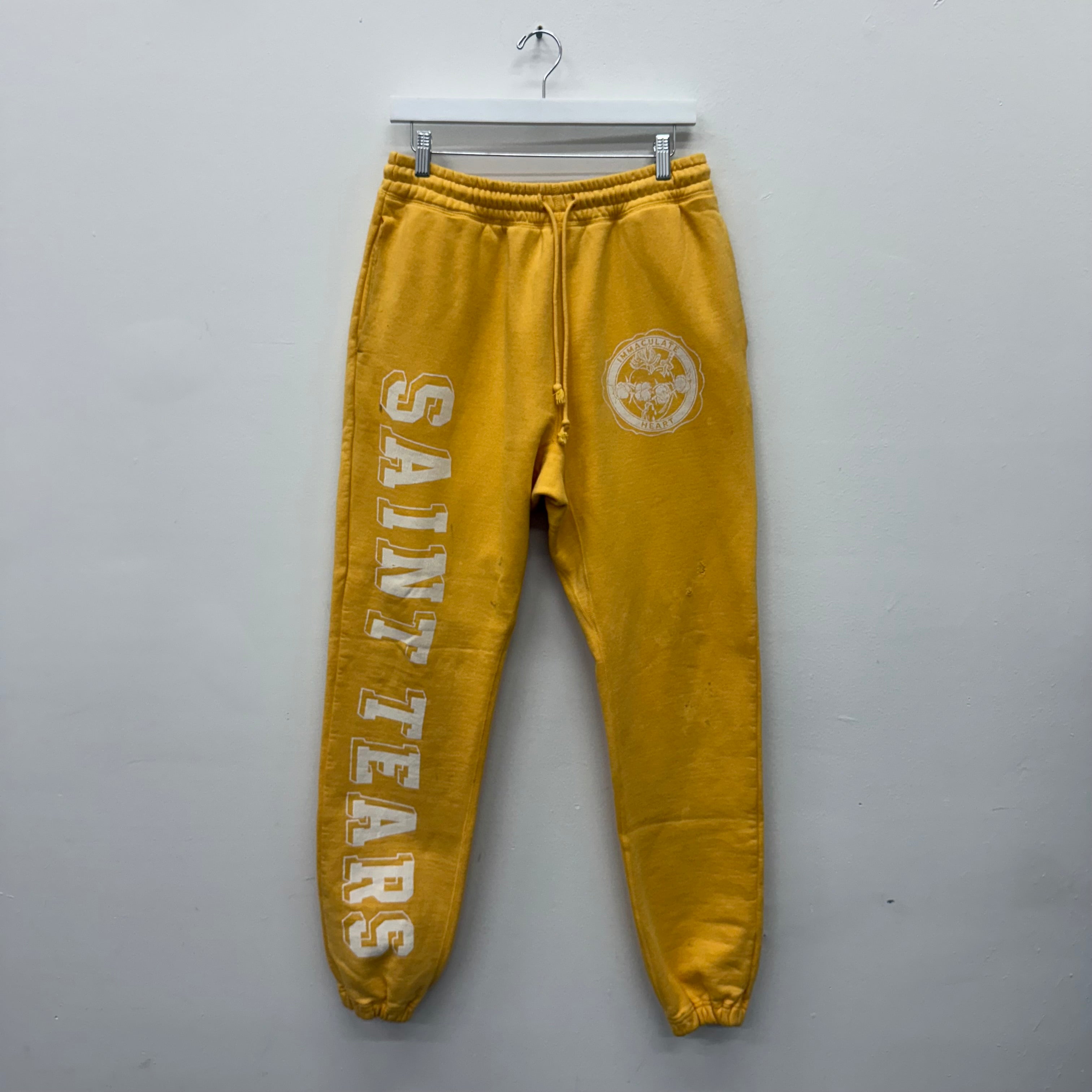 Saint Michael x Denim Tears Sweatpants Yellow - Size S