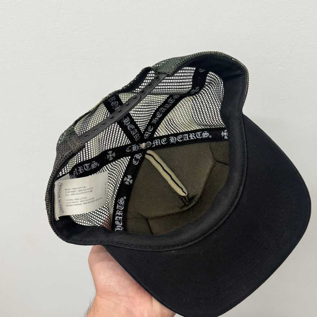 Chrome Hearts Camo Hollywood Trucker Hat