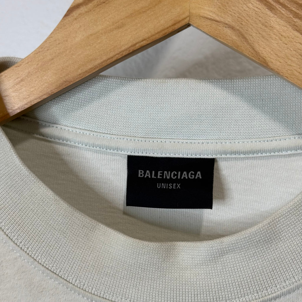 Balenciaga Crypto Currency White T-Shirt - Size M