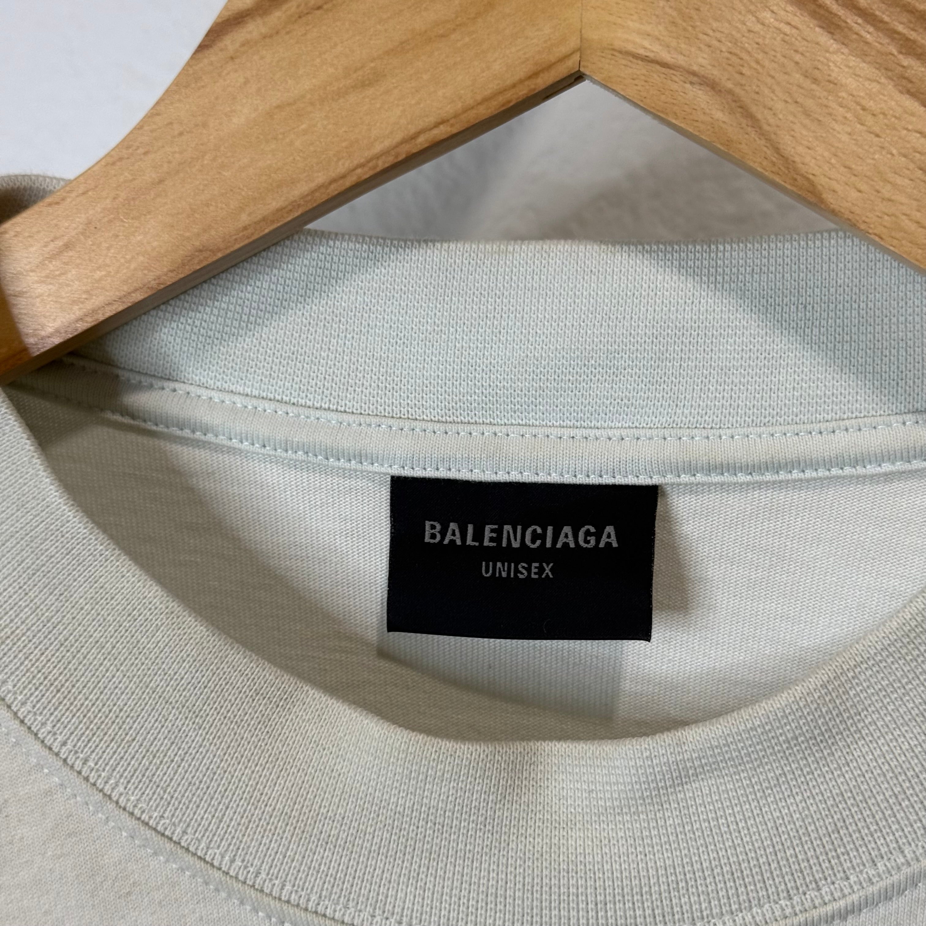 Balenciaga Crypto Currency White T-Shirt - Size M