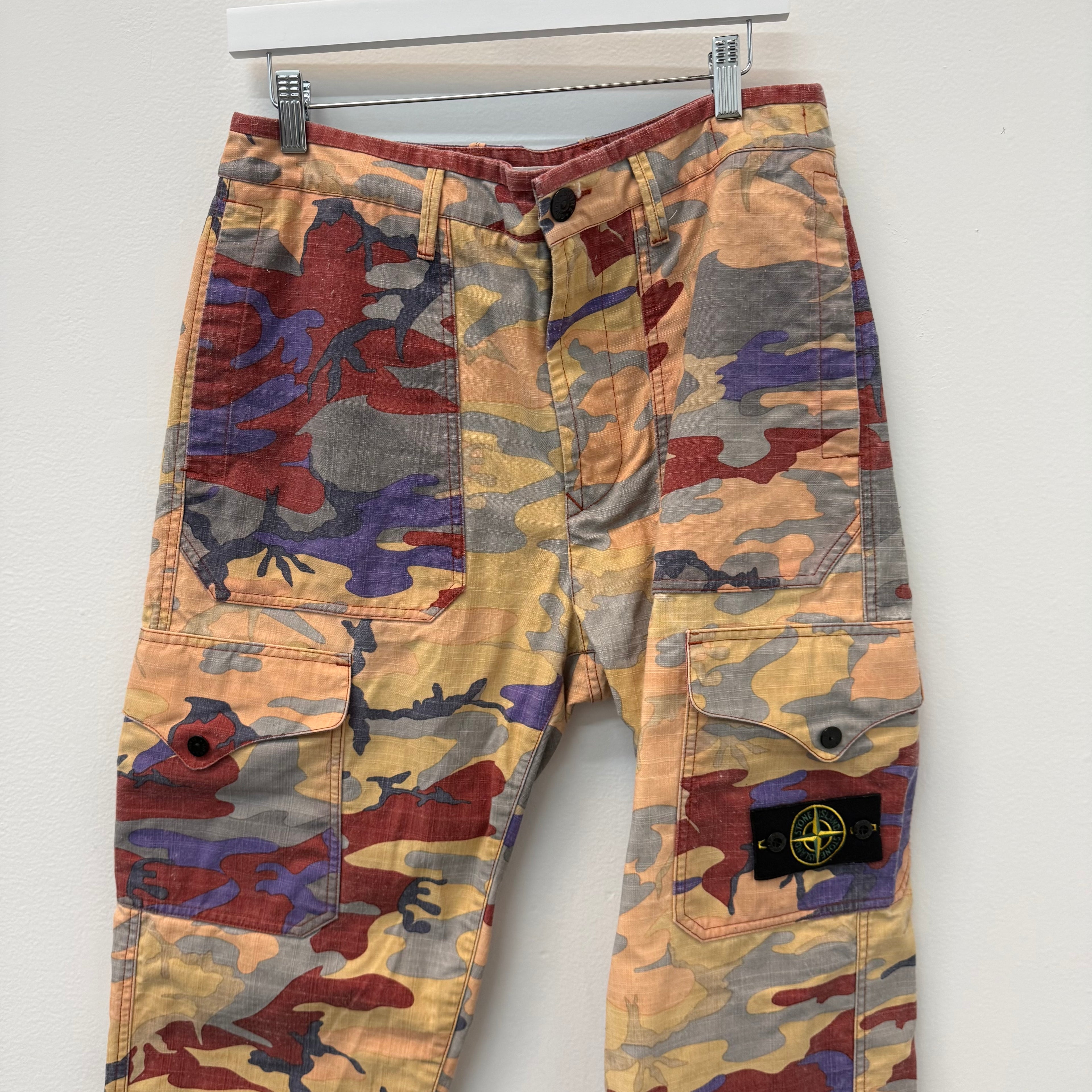 Stone Island Heritage Camo Ripstop Cargo Pants - Size 32