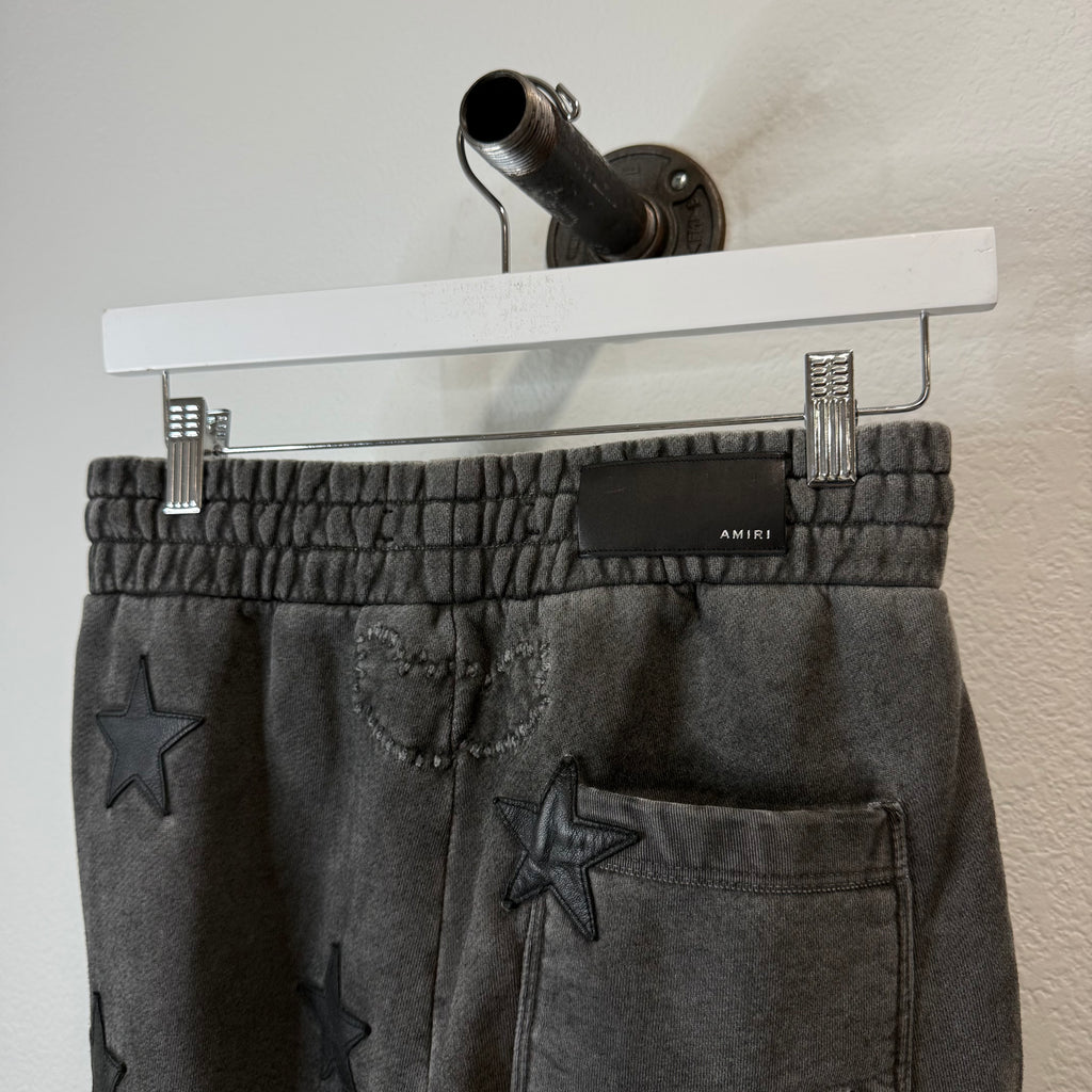 Amiri Chemist Grey Star Patch Sweatpants - Size S